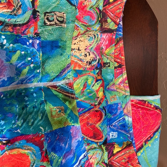 Debbie Dannheisser, "Hearts without Borders" High-Waist Leggings, Size Large - Picture 7 of 8